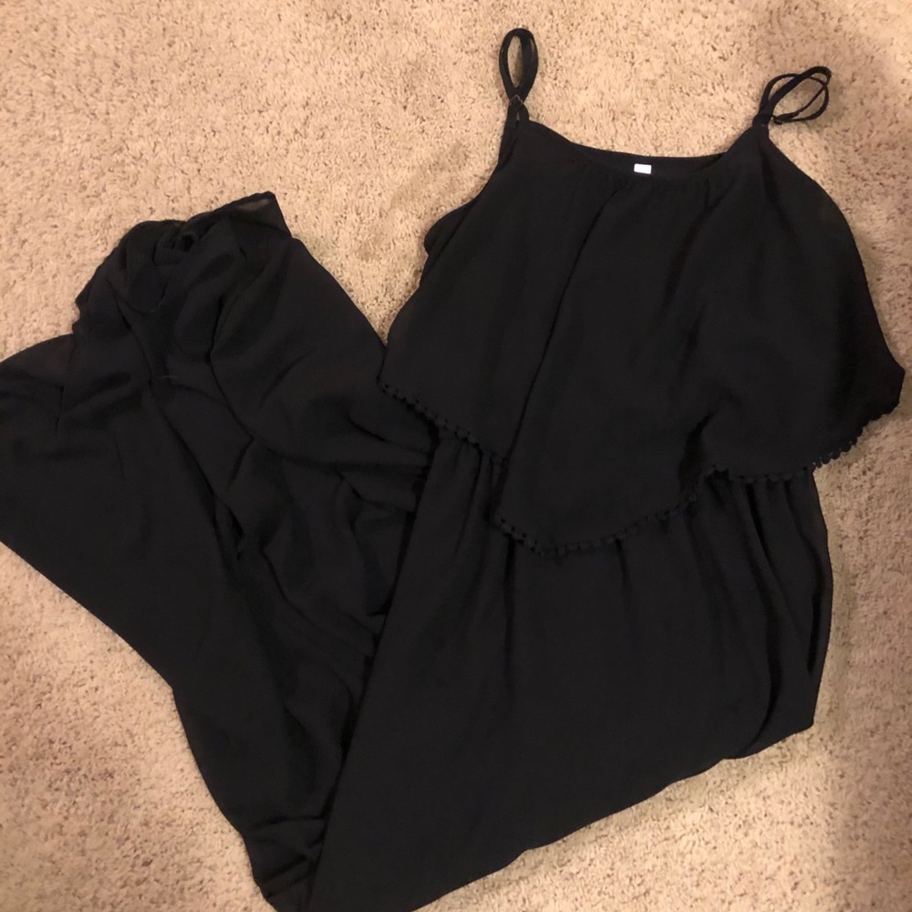 Black maxi dress